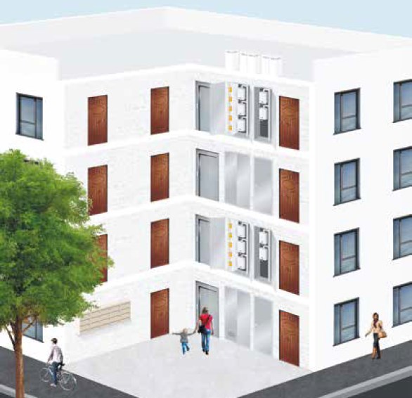 Rénovation d’une alvéole technique gaz