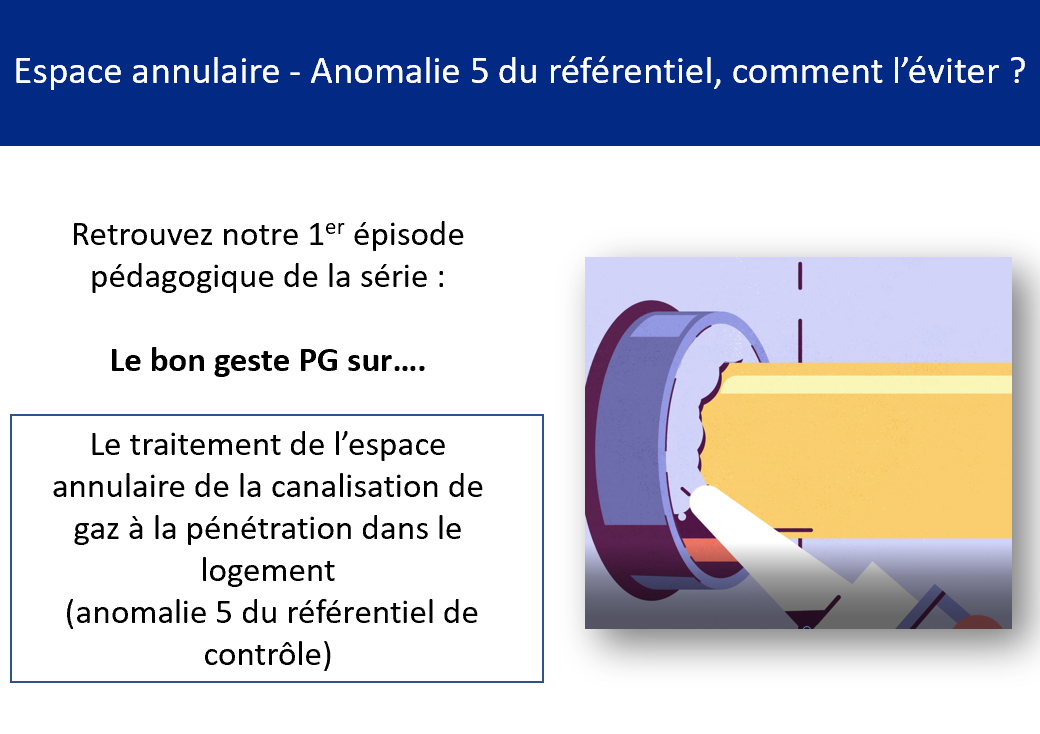 Espace annulaire – Anomalie 5 du référentiel, comment l’éviter ?
