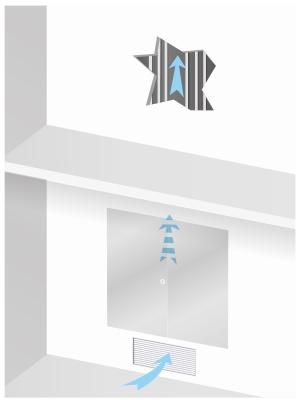 En immeuble neuf, peut-on faire transiter des tiges après compteur dans une gaine située dans un logement privatif ?