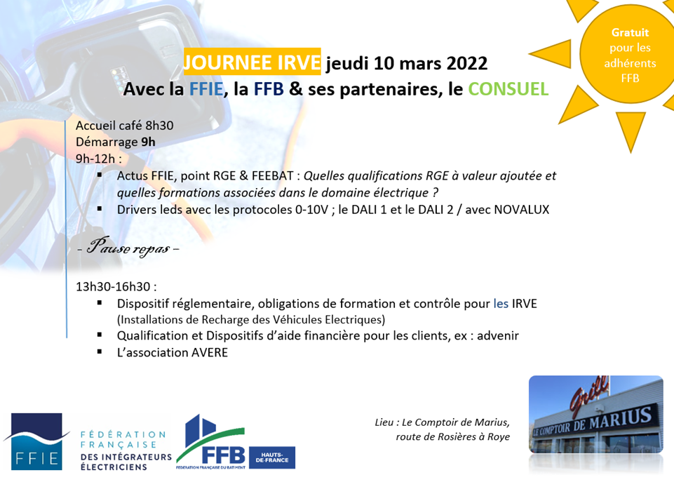 Save the date : Journée 10 mars spéciale recharge véhicules électriques